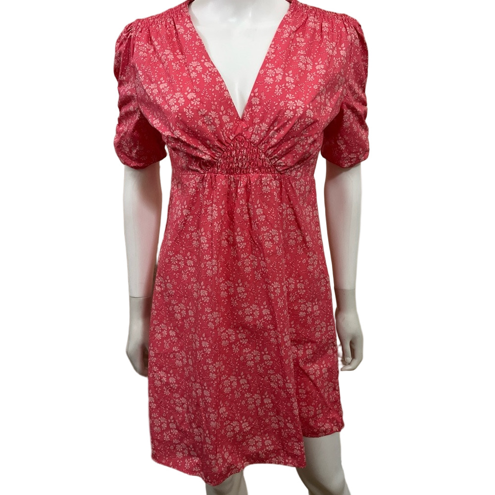 LIBERTY FABRIC x Topshop Pink Floral Cotton Day Cottagecore Country Play Dress 6 - Picture 2 of 10